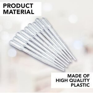 NWT 10 Clear Plastic Pipettes for Crafting